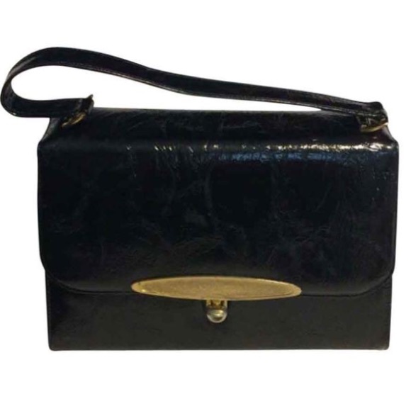 Risque Handbags - Risqué Black Faux Leather Satchel Risque Handbags - Risqué Black Faux Leather Satchel